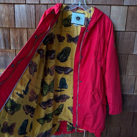 EUC Anthropologie Daughters of the Liberation Red Heritage Hooded Jacket - Large - Picture 7 of 13